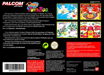 Pop'n TwinBee (Europe) box cover back